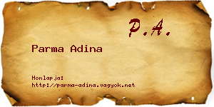 Parma Adina névjegykártya